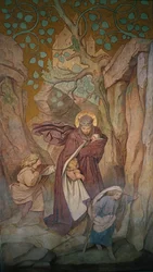 La partenza di Santa Elisabetta dal castello di Wartburg, c.1854-55